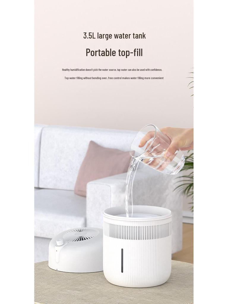 Nobico 4L Cool Mist Humidifier with Negative Ion Air Purifier, Large Capacity & Washable