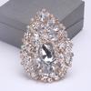 High End Ostentatious Luxury Exquisite Large Rhinestone Colored Brooch Girls Atmospheric Clothing Accessories