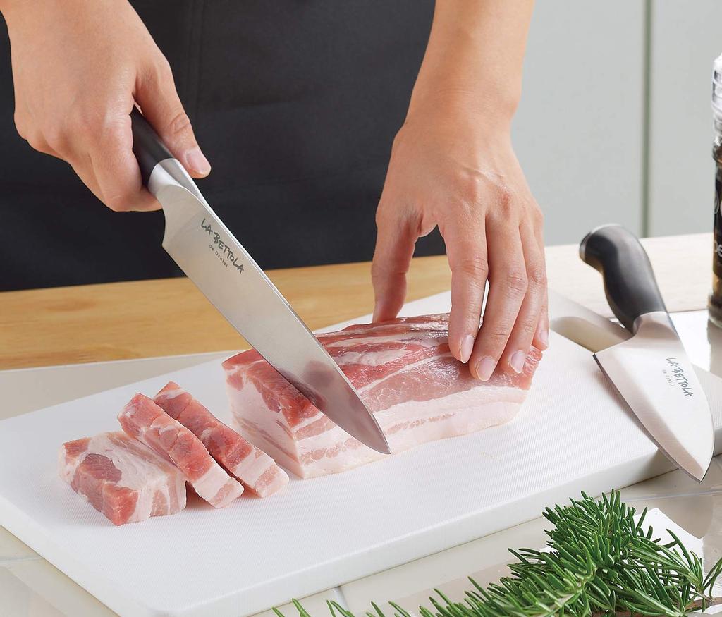 Tamahashi La Bettola Stainless Steel Knife 4-Piece Set, Black, LB-259