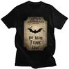 Custom Halloween Bat Wing Tshirt for Men Short Sleeves T Shirt Gothic Witch Occult Witchcraft Tshirts Loose Fit Pure Cotton Tee