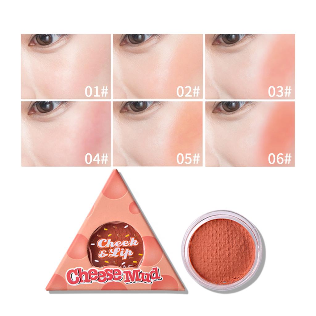 Eiscreme-Gelee-Rouge-Schlamm Lippenschlamm Langlebiger Make-up-Schlamm mit doppeltem Verwendungszweck