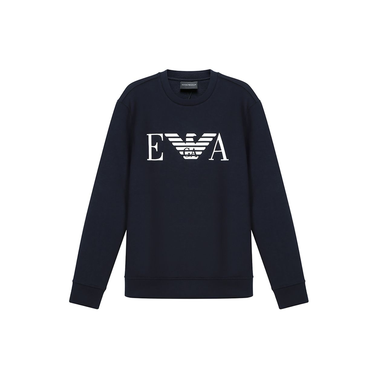 Emporio Armani Round Neck Long Sleeve Sweatshirt Men sweatshirt Navy-Blue 6H1MP1-1JDSZ-0920 S