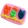 3D Owl  Shape Cake Mold Animals Fondant Chocolate Baking Tools Kitchen Accessories Moon Mold for Cupcake Decorating