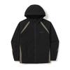 SNOWPEAK Lightweight Taslan Color Block Hooded Windbreaker Dark Charcoal (S26SULWB56)