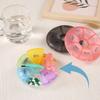 New Hot Premuim Small 7-Day Round Portable Pill Box Travel Medicine Organizer Secure Seal for Vitamins Supplements Fish Oils