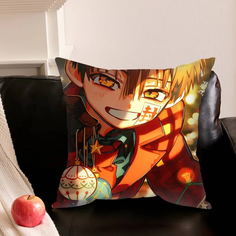 Manga Toilet-Bound Hanako-Kun Pillowcase For Sofa Room Office Decor Printing Protector Cushion Cover Valentine Gift Custom