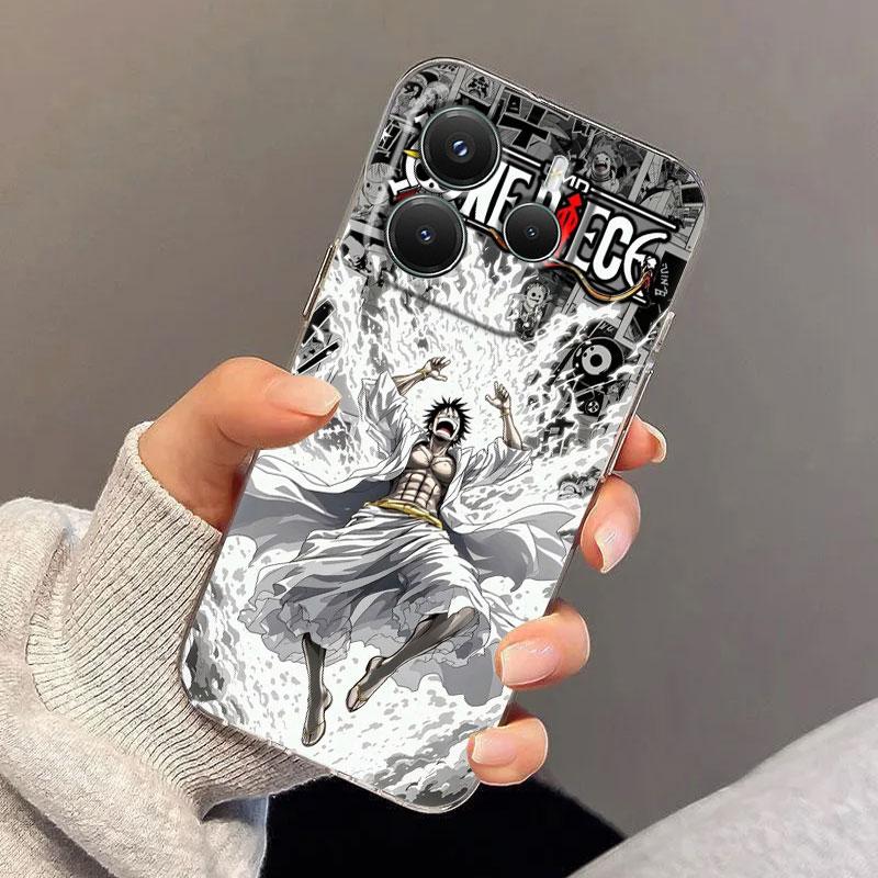 Japan O-One Piece Case For Xiaomi Redmi Note 15 14 13 12 11 Pro Plus Luffy Gear 5 Cover For Redmi 15C 15 14C 13C 12C Phone Cases