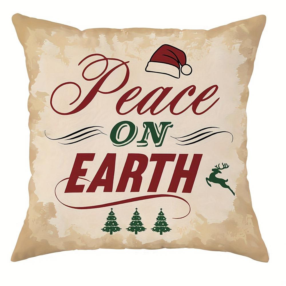 Christmas Day party decoration pillowcase retro style suitable for home room living room sofa cushion cover 45x45cm
