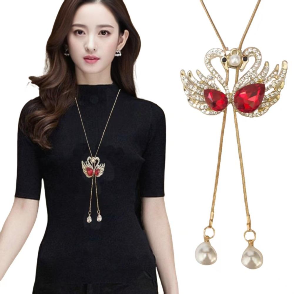 Sweater Chain Long Necklace Light Luxury High Sense Versatile Fringed Jewelry Accessories Pendant