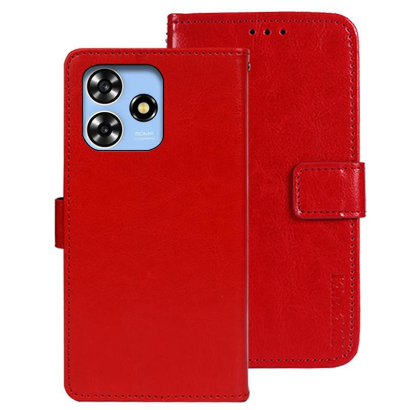 IDEWEI dla ZTE Blade V50 Design 4G Folio Flip skórzany portfel etui Crazy Horse Texture