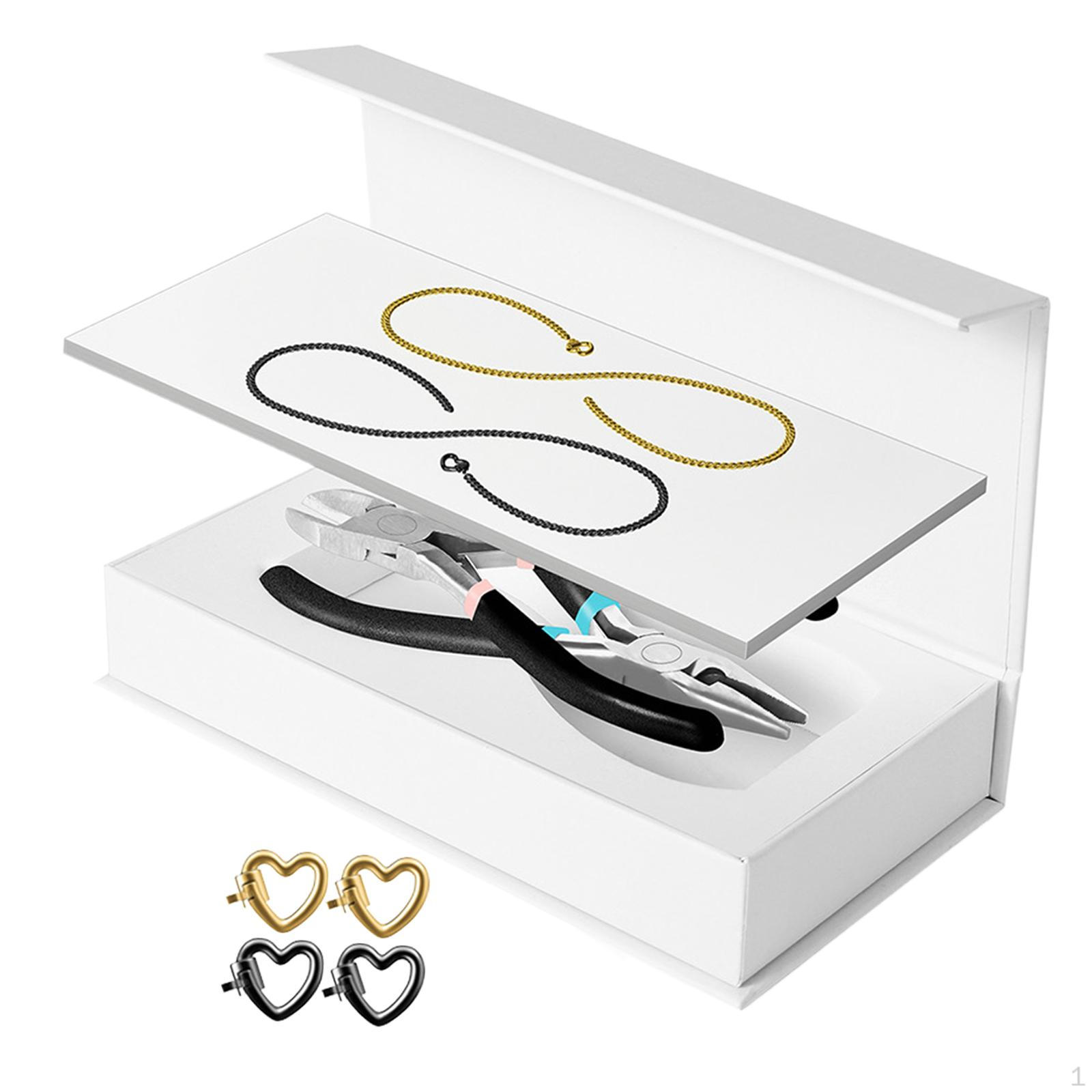 

Permanent Bracelet Kit Making Classic Unique Portable Trendy DIY Locked Gifts for 1 Black 1 Gold