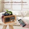 Retro FM AM Radio Large LCD Display DSP Radios Receiver Wireless Bluetooth Speaker TF Card Music Player for Elder 9K/10K