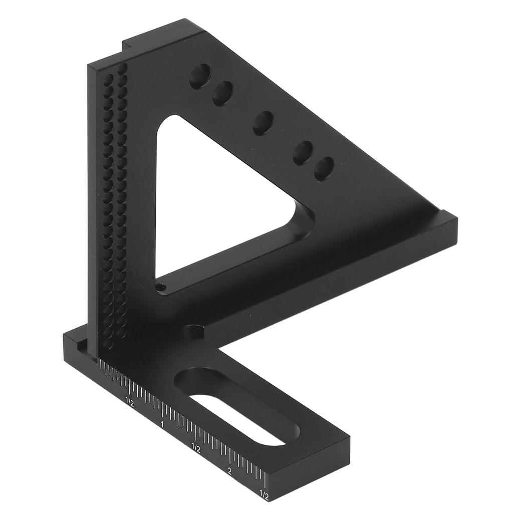 Rigla de măsurare 3D cu unghi multiplu 45 90 grade Poziționare găuri Trasare Pătrat pentru prelucrarea lemnului Tâmplar