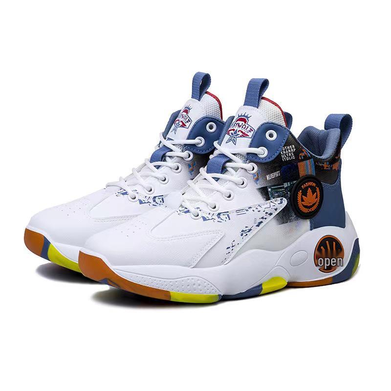 2025 High-Top Leather Basketball Shoes: Breathable, All-Season Sports Footwear for Teens and Men