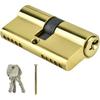 Sonew 60mm Copper Dual Open Lock Cylinder Anti-Theft Door Lock Cylinder with Keys Strong and wear Resistant, not Easy to