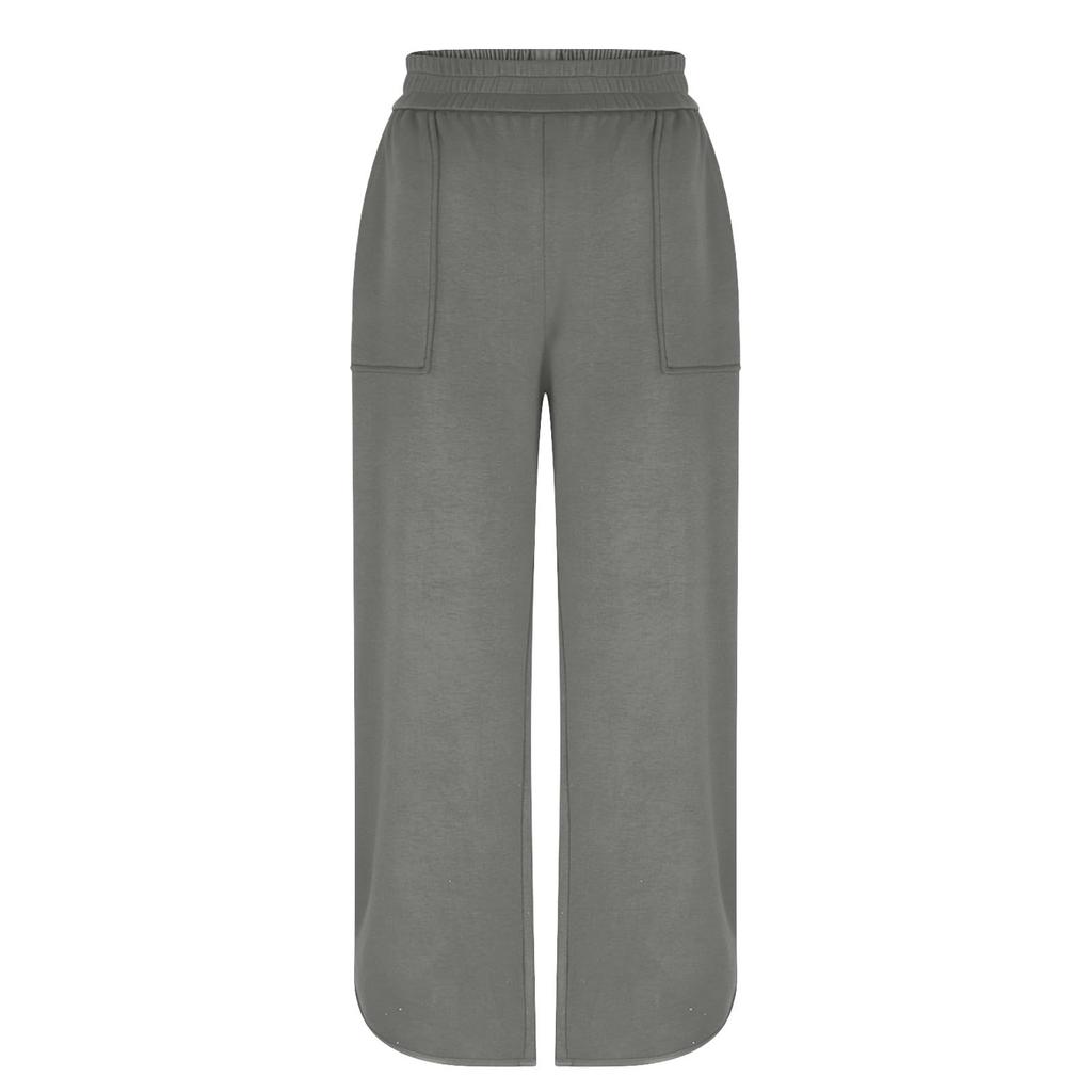 Women's Loose And Comfortable Casual Fashion Solid Color Pocketed Pants