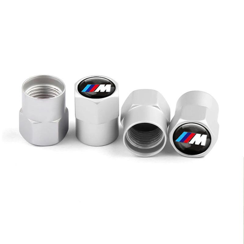 4Pcs Metal Car Styling Wheel Tire Valve Caps Cover Accessories For Bmw M M3 M5 Performance E36 E46 E39 E53 E90 E60 E61 E93 X1 X3