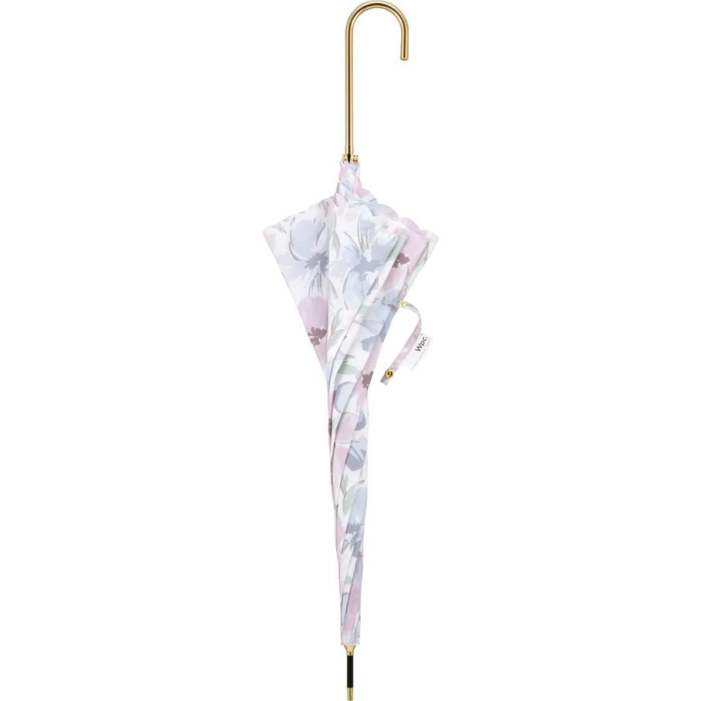 Flower Wall Pink Long Suitable for Rain or Floral Pastel Stylish and Perfect for Commuting to Work or Wpc. Umbrella, 58cm, Women's, Umbrella, Shine,