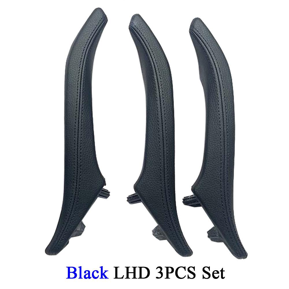 LHD RHD Car Inner Left Right Door Pull Handle Leather Assembly Set Trim Replacement for BMW 5 Series F10 F11 F18 520 523 525