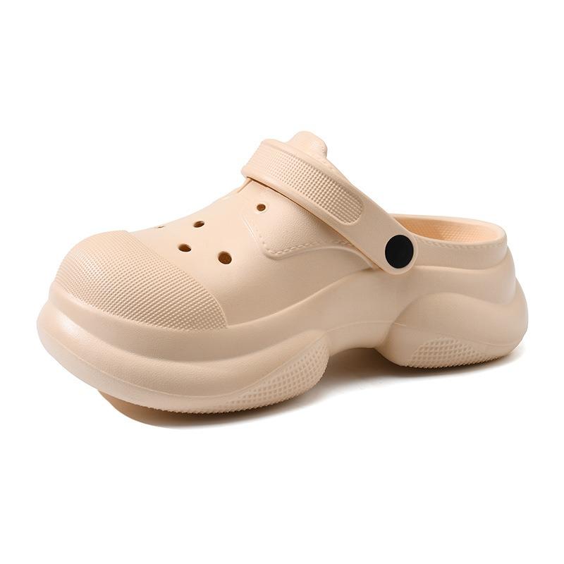 Classic Cloud Thick-soled Hole Shoes Female Cute Sweet Baotou Beach Cool Slippers Female