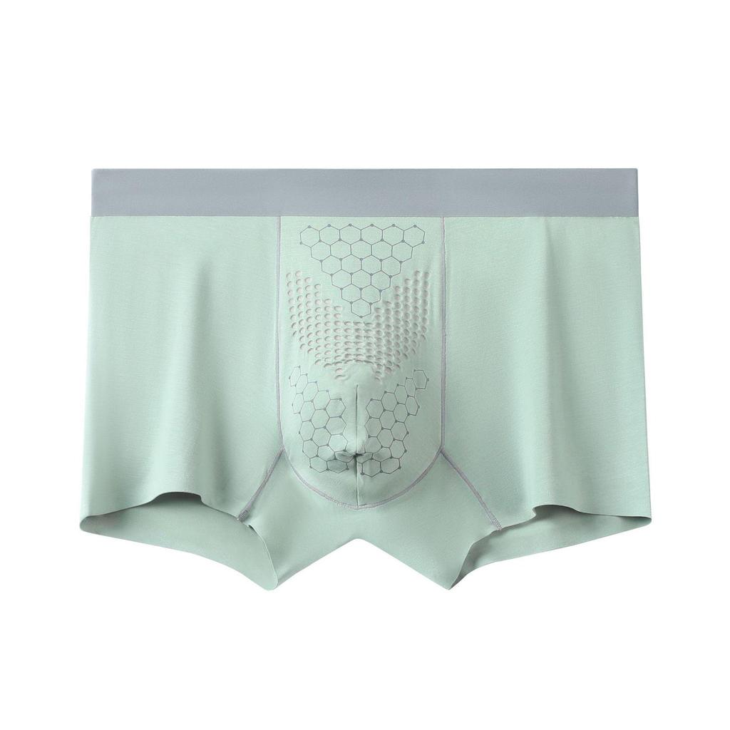 Men's 50S Lenzing Modal Tourmaline Massage Boxer Briefs with Antibacterial Oyster Essence
