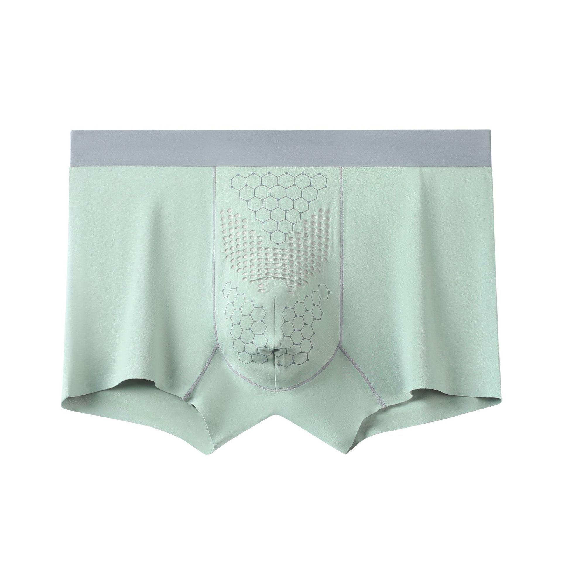 

Чоловіча білизна-боксерки 50S Lenzing Modal з турмаліном та антибактеріальною есенцією устриць L світло-зелений колір