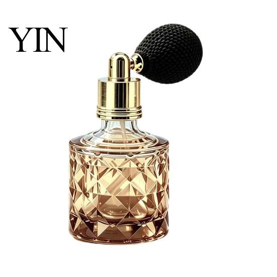 Feiner Nebel Parfümflasche 10ML Vintage Airbag Flasche, Tragbarer Nachfüllbarer Duft Glas Leerer Zerstäuber Sprühflasche für Reisen Airbag Behälter
