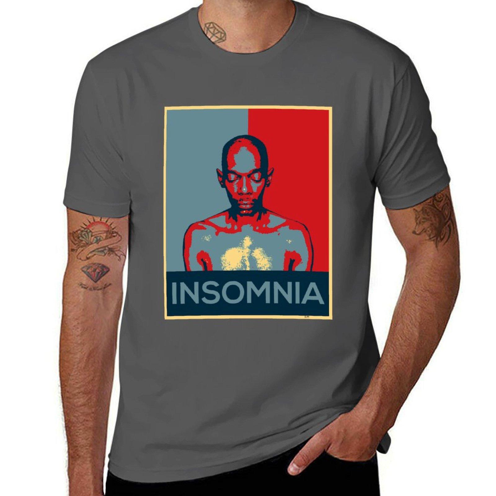 Insomnia Faithless Футболки заготовки винтажная хиппи одежда быстросохнущая дизайнерская футболка мужская S