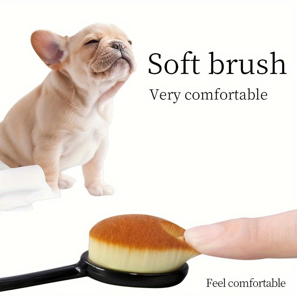 [Gentle Pet Ear Cleaner] Soft Bristle Gentle Pet Ear Cleaner Brush | Comfortable Oval Handle, Ideal for Dogs and Cats, Efficient Paw Washing