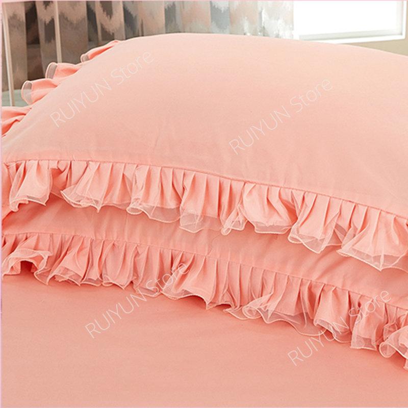 Elegant Princess Bed Skirt Non-slip Mattress Cover Ruffled Lace Bed Skirt Bedsheet Bed Cover Protector Home Bedspread Bed Skirt