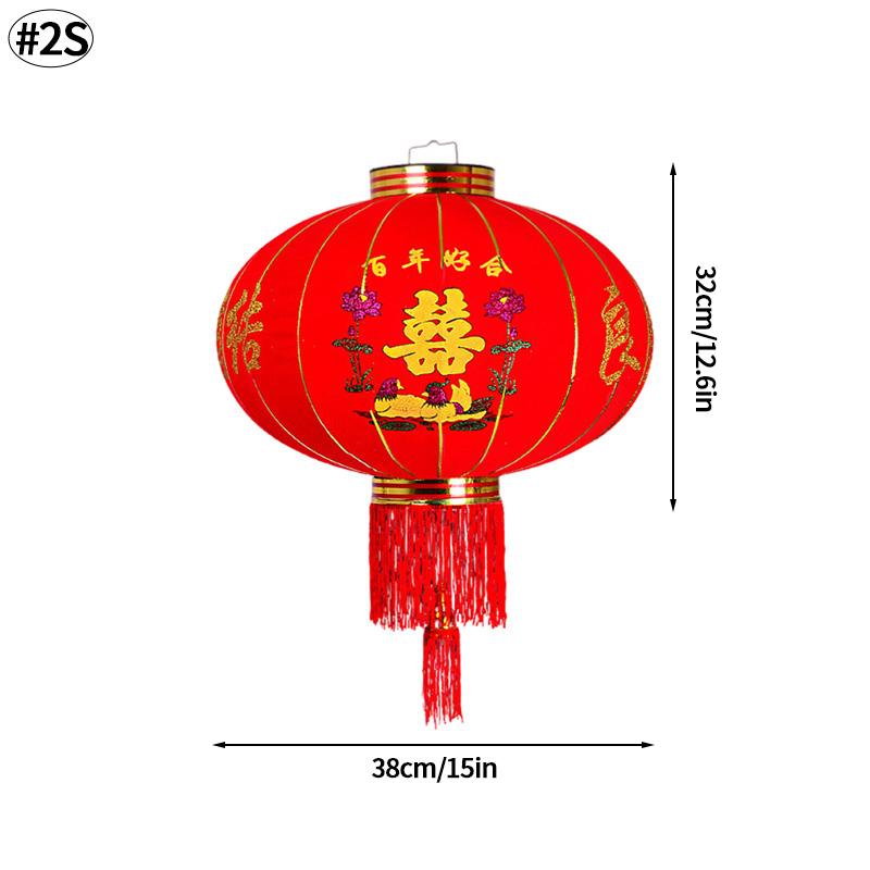 2026 Chinese New Year Hanging Pendant Decoraitons Red Lanterns Spring Festival Celebration Good Fortune Foldable Lantern