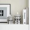 Creative Creative Black And White Architectural Art Ceramic Jar Candle Bottle Home Decor Jewelry Cosmetics Storage Jar Best Gift