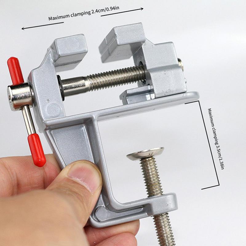 360 Degree Rotation Mini Table Clamp Portable Work Bench Vise Small Vice Holder For Sanding Grinding Detailing Drilling Jewelry