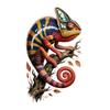 Caméléon sur Branche Adhésif Fenêtre Animal Réaliste Lézard Porte en Verre Statique