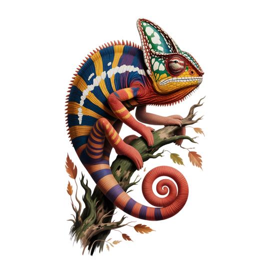 

Chameleon on Branch Window Cling Realistic Animal Lizard Static Glass Door Sticker Reusable PVC Decals for Home Bathroom Kitchen Decor A