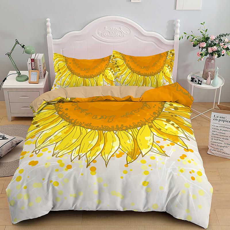 High-End Premium 3D Colorful Flowers King Quen Double Soft Duvet Cover Floral Beding Set Women Comfortable Quilt Cover Black Warm Comforter Cover
