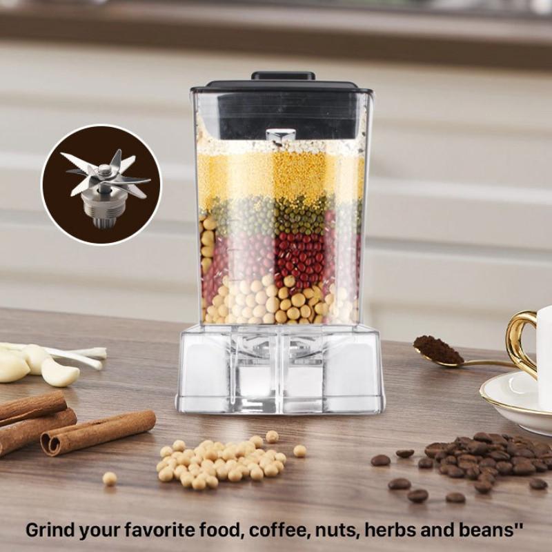 2.5L 6000W 2-in-1 Large Capacity Fully Automatic Fruit Juicer Multi Purpose Blender Household Kitchen Ice Crushing Machine