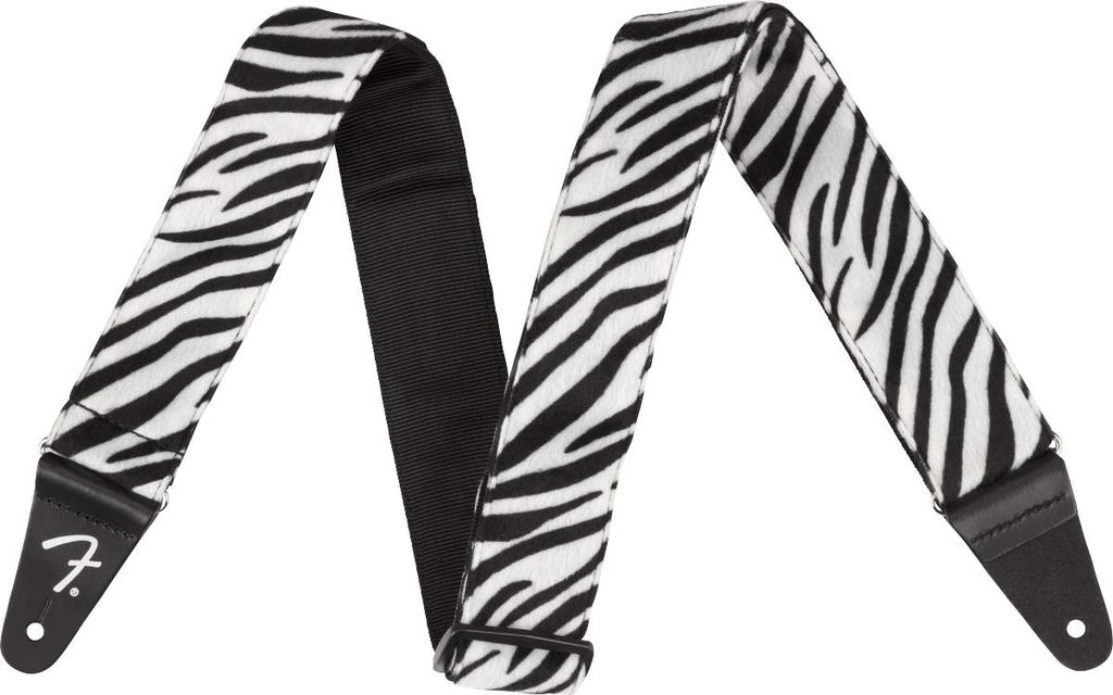 Fender Wild Zebra Print Strap, 2"