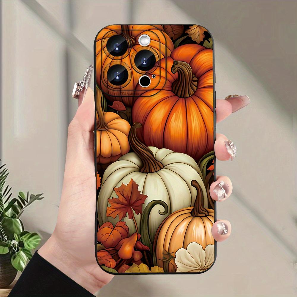Autumn Oil Painting Pumpkin Pattern Phone Case For iPhone 17 16 15 14 13 12 11 Pro Max 17 Air 16E XS X XR Plus Soft Cover