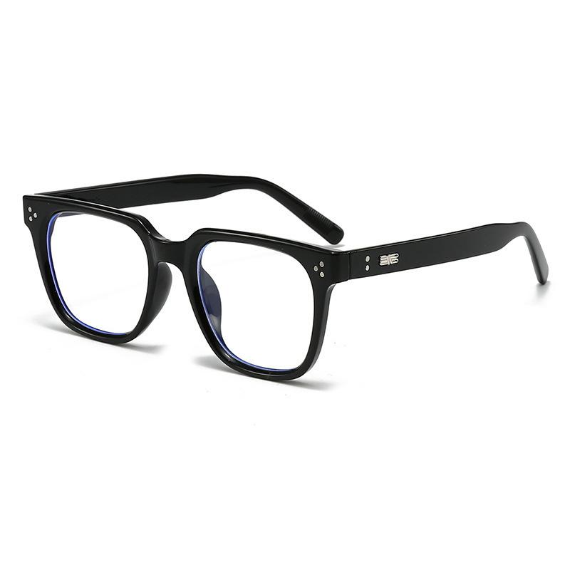 

Очки для близорукости Ретро Плоские очки Черная оправа Очки с защитой от синего света -4