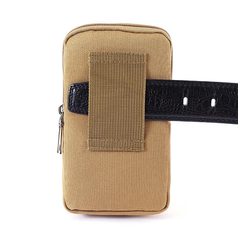 Men's 6.8" Wear-Resistant Multifunctional Phone Bag Fanny Pack with Belt Loop for Work Sites