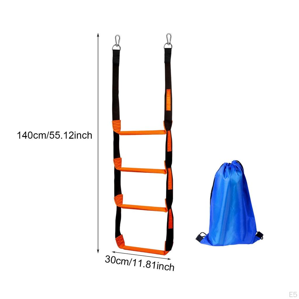 Boat Rope Ladder, Boarding Lightweight, Practical, Non-Slip, Portable, for Dinghy, Sailboat,