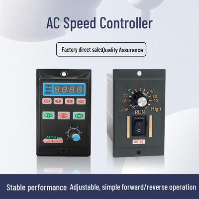 Regolatore di velocità per motore AC US-52 (6W-400W) con Motore Geared 220V, Rotazione Avanti/Indietro Regolabile