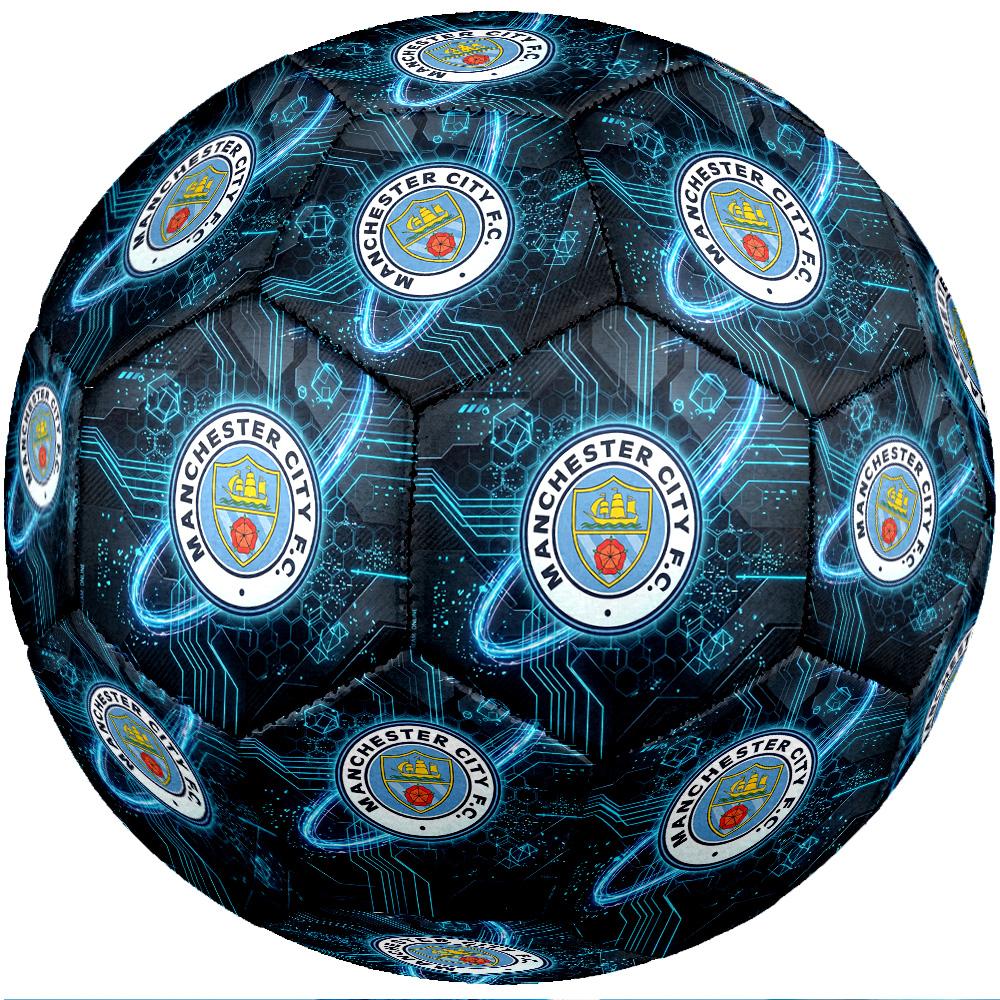 Manchester City Thema Fußballball Größe 5 Fußballball Weiche Haptik Professioneller Trainingsfußball für Outdoor-Sportarten