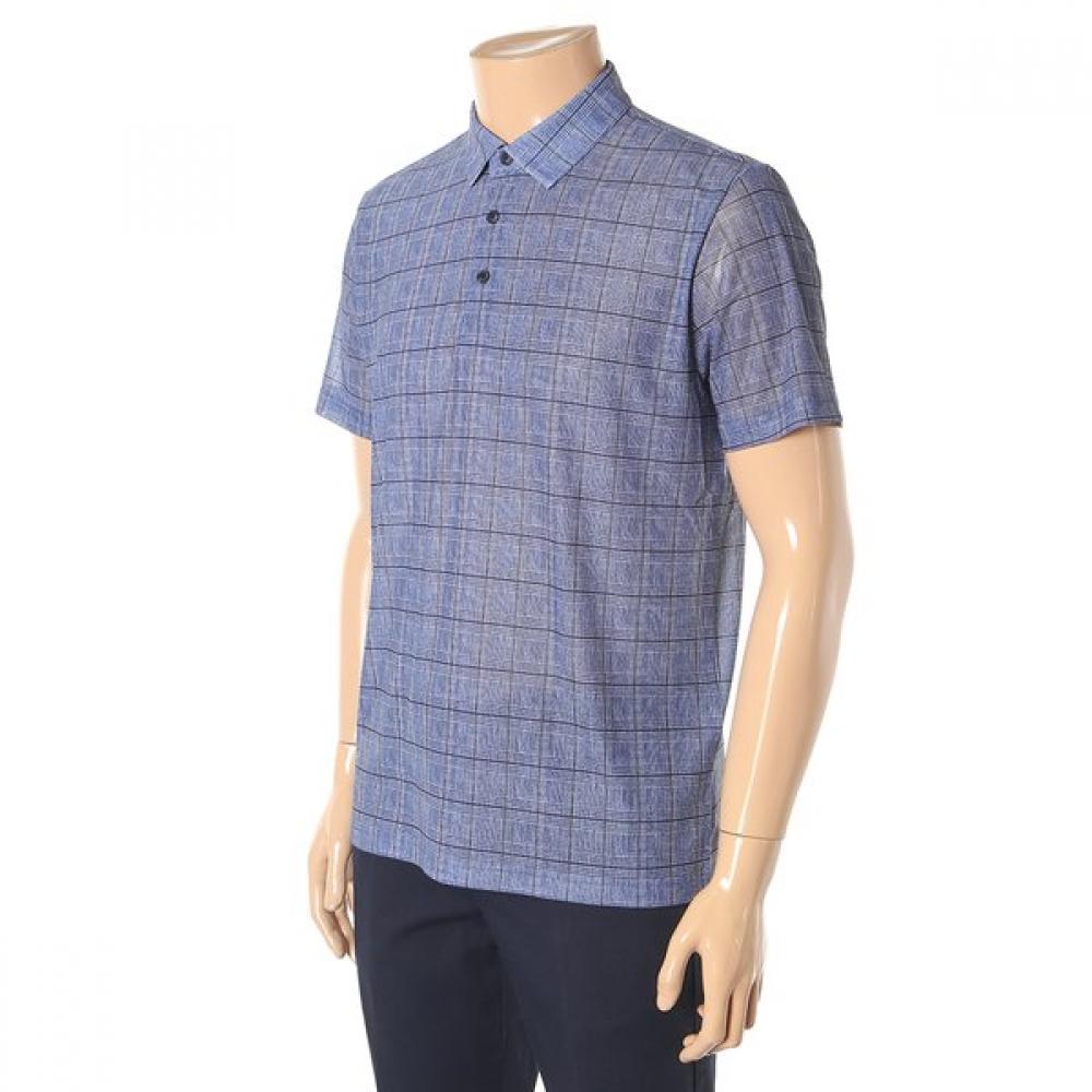 CounTess Mara STreTchy Coolmax ShorT Sleeve Check Collar T csTv2c2401bo