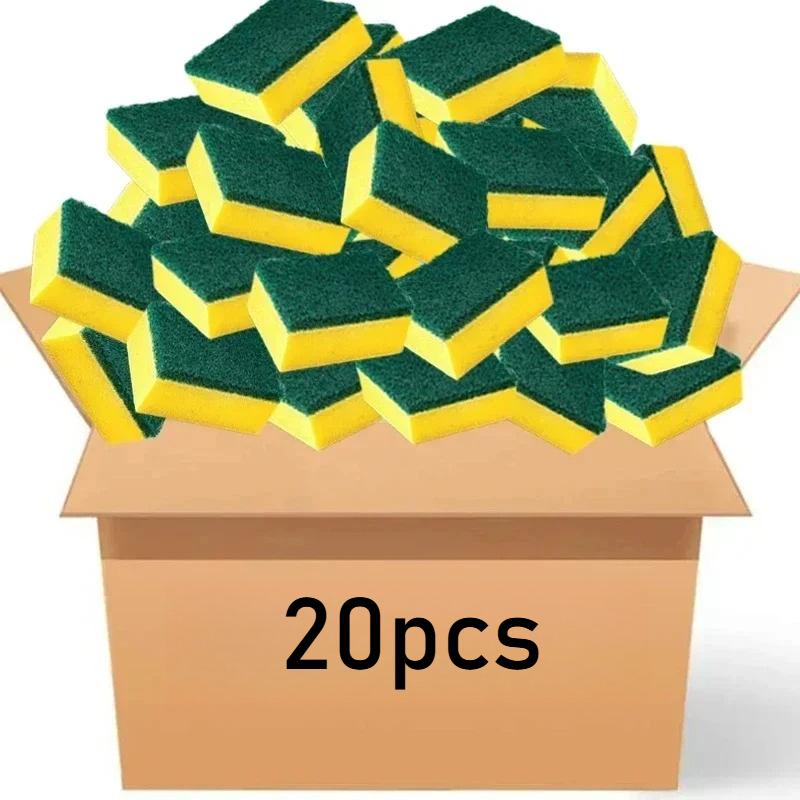 

Высокоабсорбирующая двухсторонняя губка для волшебной очистки кастрюль от ржавчины, чистящая щетка, кухонный инструмент для уборки 20pcs