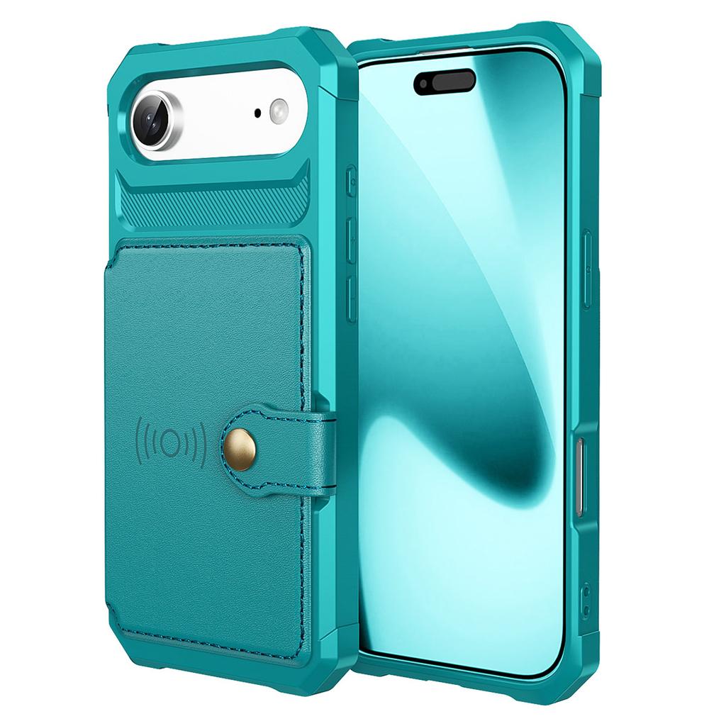 For iPhone Air Case with Card Holder PU Leather + TPU Phone Back Cover