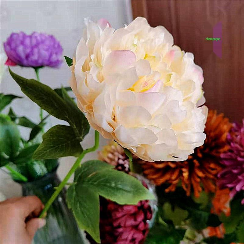 Pfingstrose Einzelstiel Große Seidenblume für Wohnzimmer- oder Hochzeitsdekoration