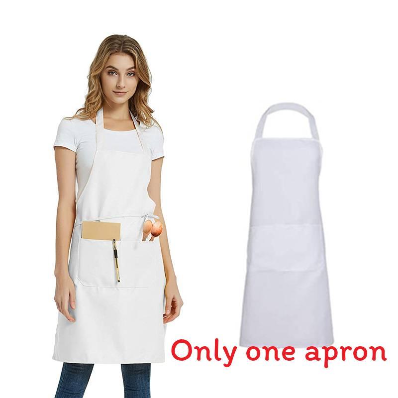 Moderner Polyester-Schürze mit einfarbigem Design für Restaurant- und Küchengebrauch