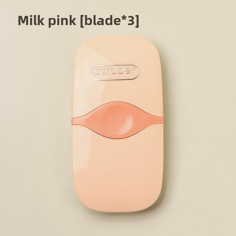 

Домашня багатофункціональна скляна клейова зішкрібаюча лопатка milk pink